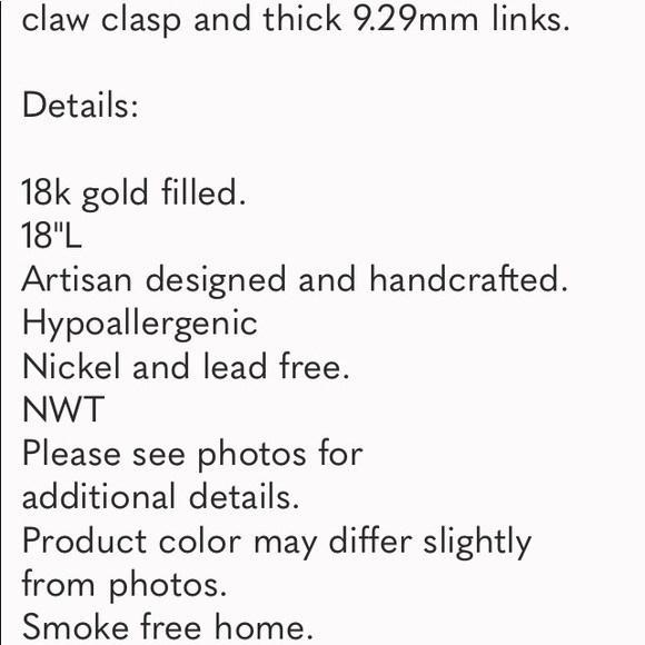 REPOSHED : 18k Gold Filled Round Paperclip Chain Necklace - Picture 2 of 5